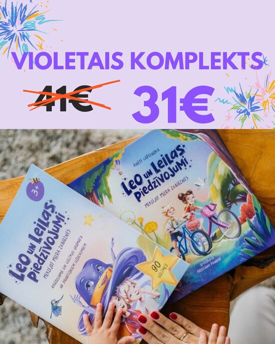 VIOLETAIS KOMPLEKTS - grāmata + darba burtnīca